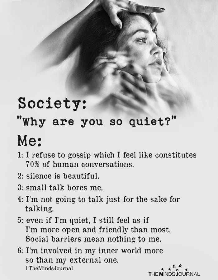 Society – “Why Are You So Quiet”