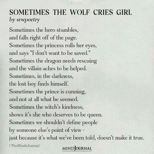 Sometimes The Wolf Cries Girl