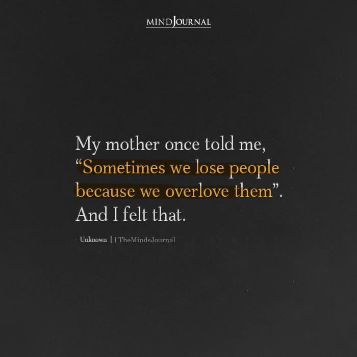 Sometimes We Lose People