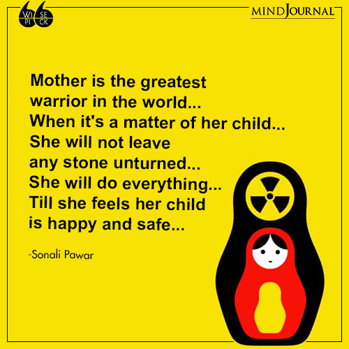 Sonali Pawar When its a matter of her child