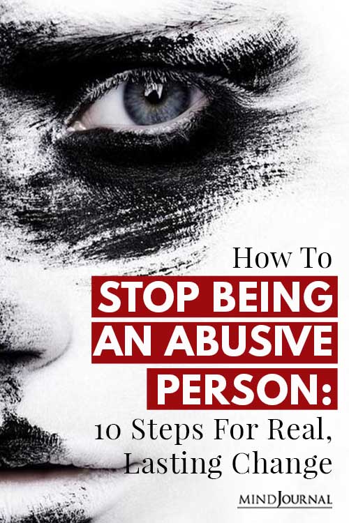 Stop Being Abusive Person Pin