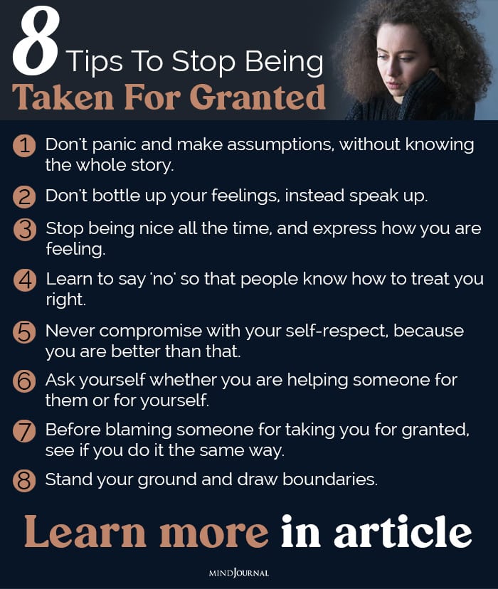 Stop Being Taken Granted info