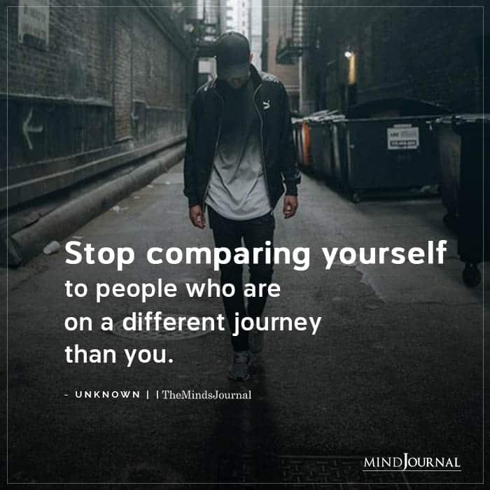 how to stop comparing yourself to others