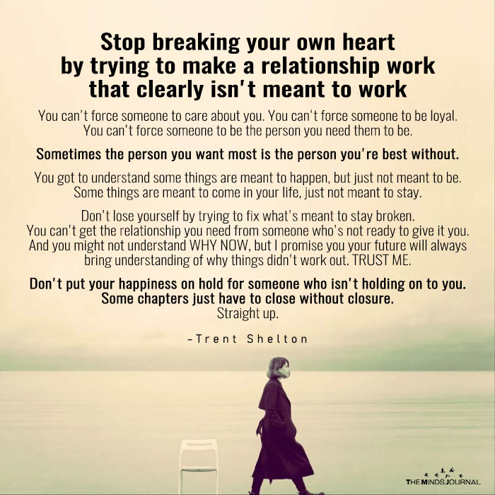 Stop Breaking Your Own Heart