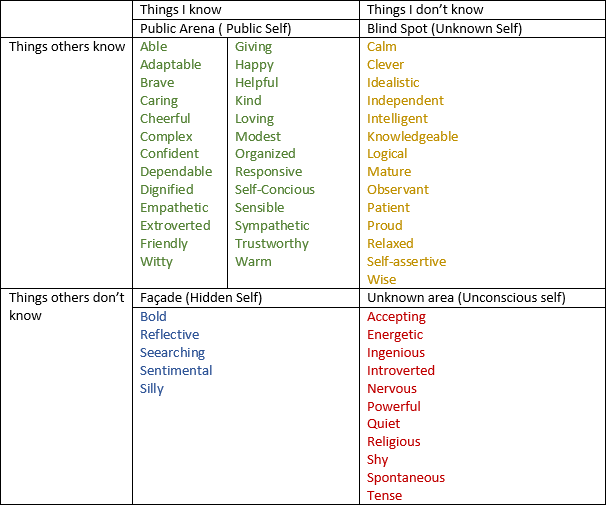 Johari Window