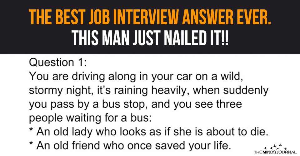 The Best Job Interview Answer Ever. This Man Just Nailed It!!