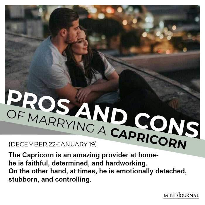 pros and cons of marrying him