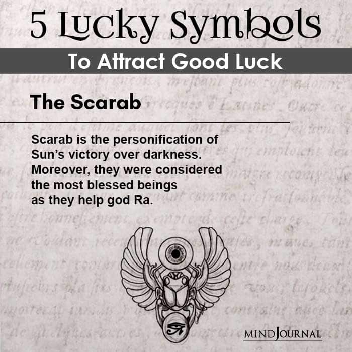 Scarab is one of the lucky symbols that can transform your life