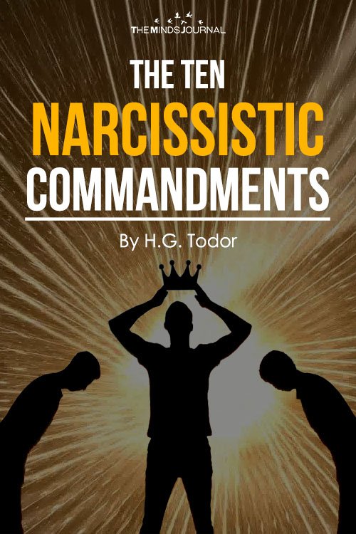 The Ten Narcissistic Commandments