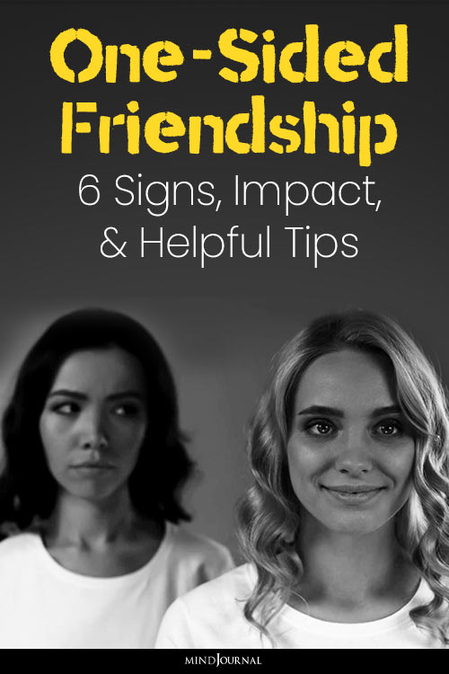 The Woes Of One Sided Friendship pin