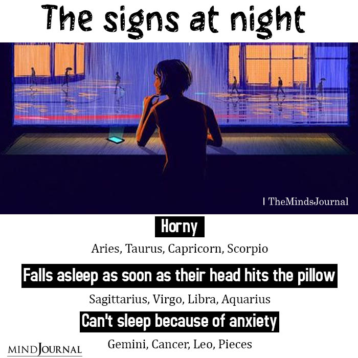 The Zodiac Signs At Night - Zodiac Memes - The Minds Journal