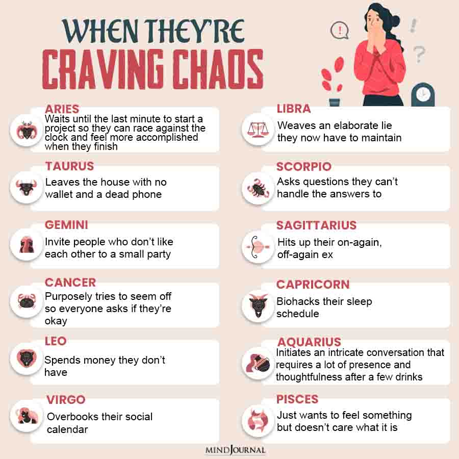 When The Zodiac Signs Crave Chaos