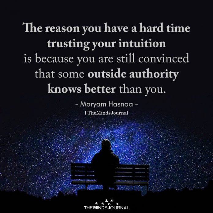 trusting your intuition