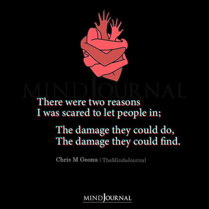 There Were Two Reasons I Was Scared