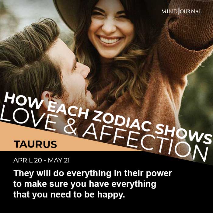 how each zodiac sign shows love