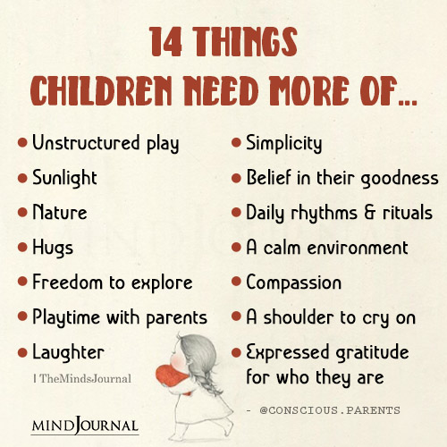 14 Things Children Need More Of