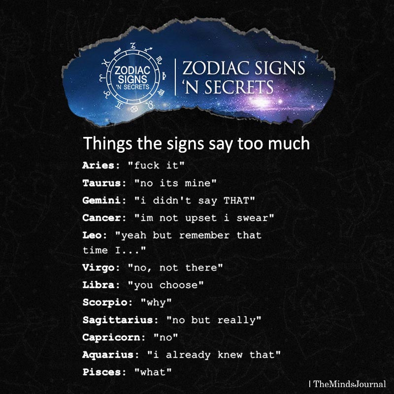 Things The Signs Say Too Much