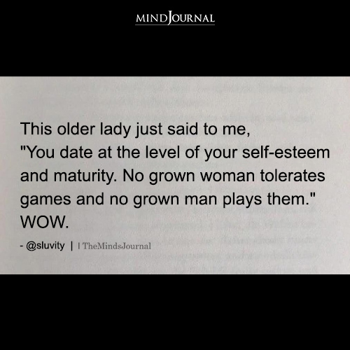 This Older Lady Just Said To Me