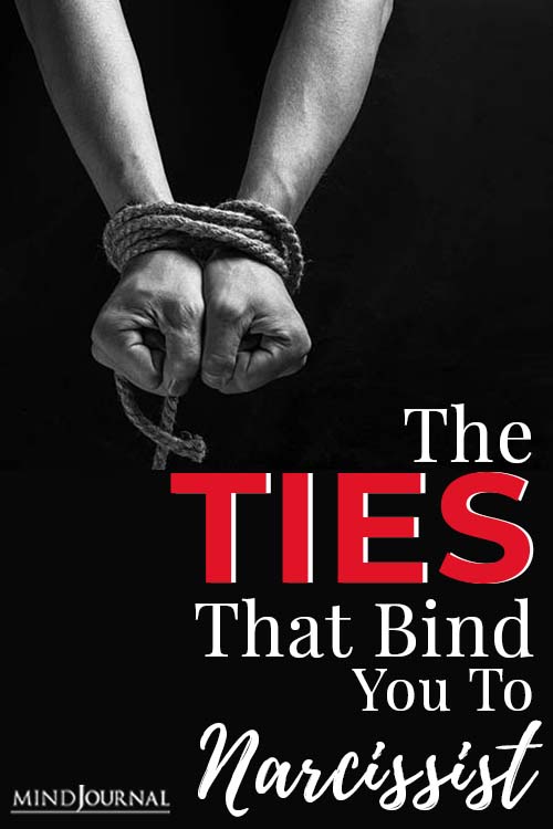 Ties Bind You Narcissist pin