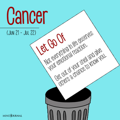 what the zodiac signs need to let go of