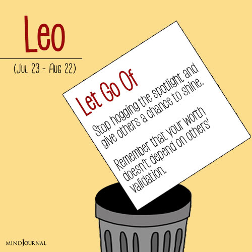 what the zodiac signs need to let go of