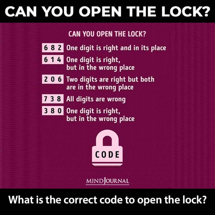 Tricky Riddles Workout Brain open lock code