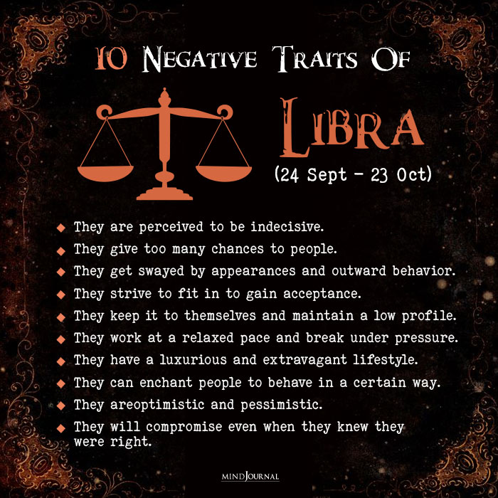 Undeniable Negative Traits Of libra