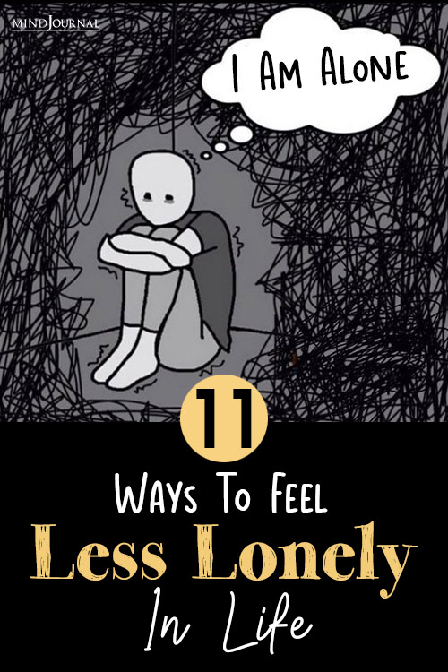 Ways Feel Less Lonely In Life pin