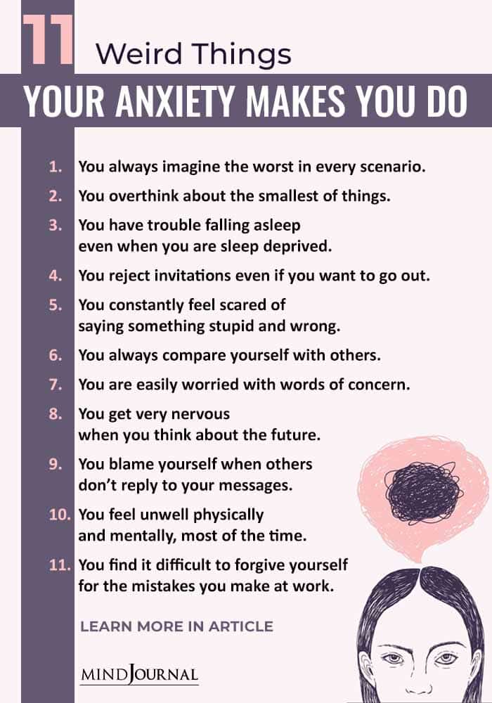Weird Things Anxiety Makes You Do