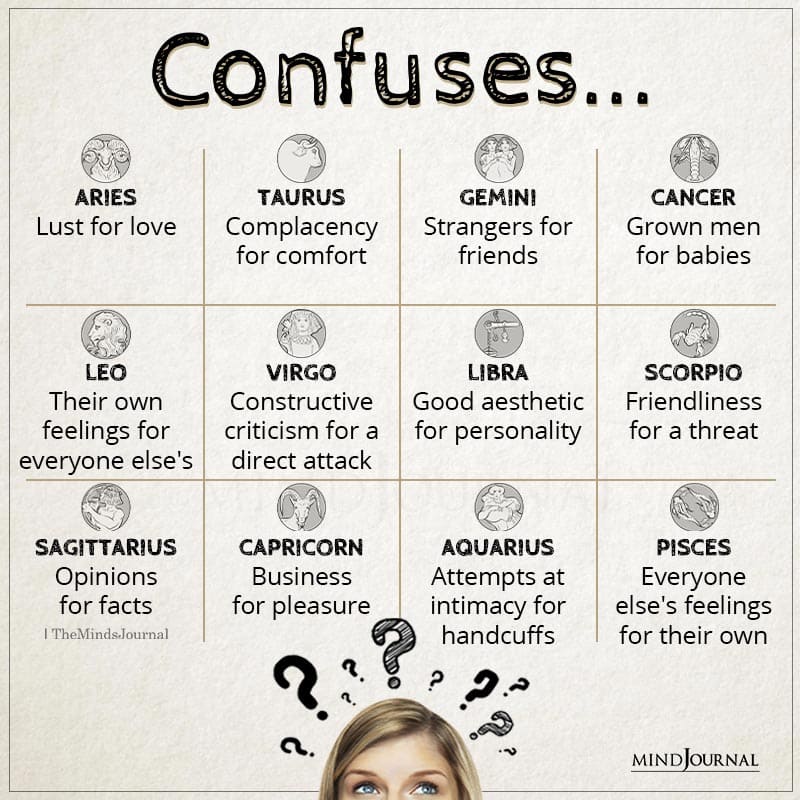 What Are The Zodiac Signs Most Confused About?