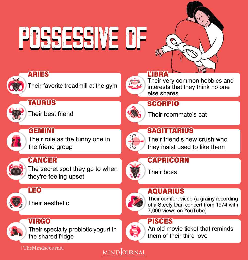 What Each Zodiac Sign Is Possessive Of?