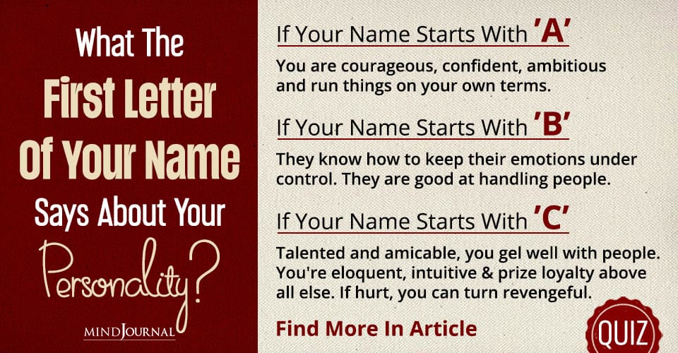 What Does The First Letter Of Your Name Say About Your Personality?