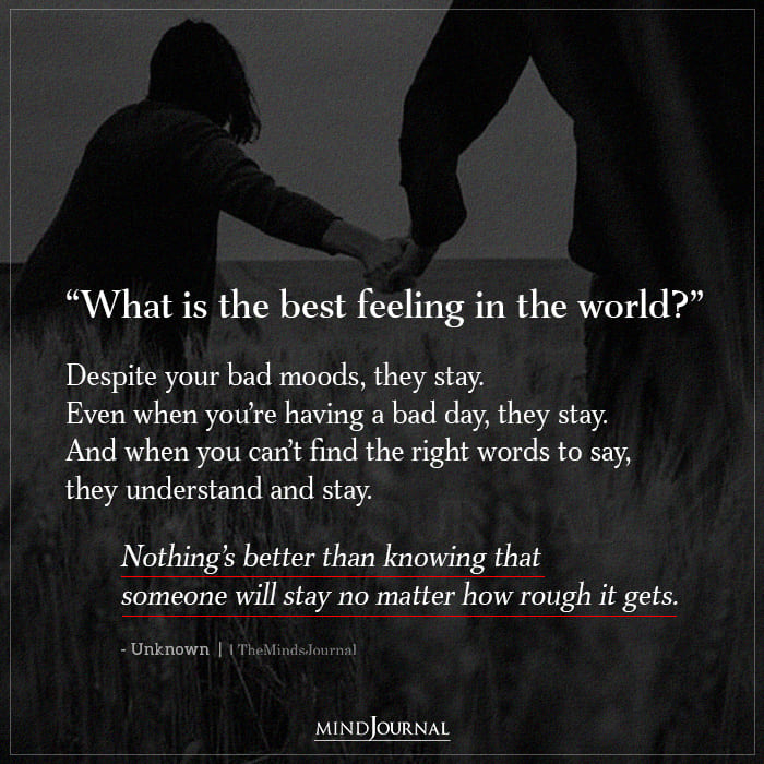 What Is The Best Feeling In The World?