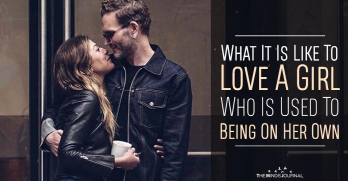 girl who is used to being on her own