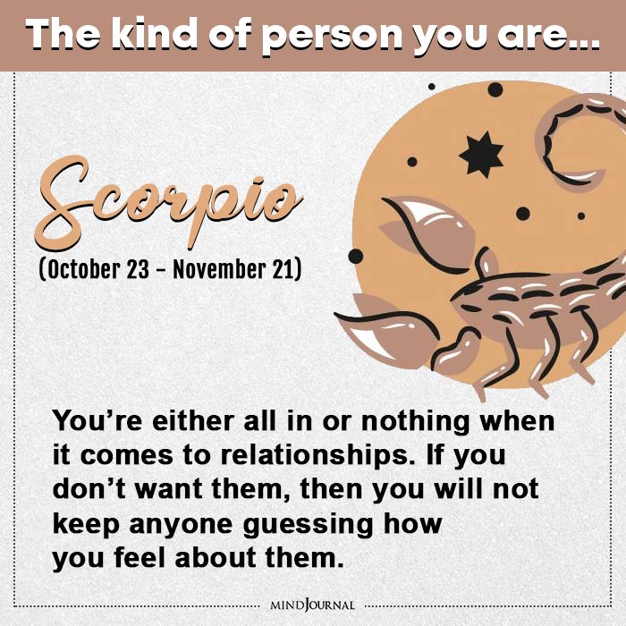 What Kind Of Person Are You Scorpio