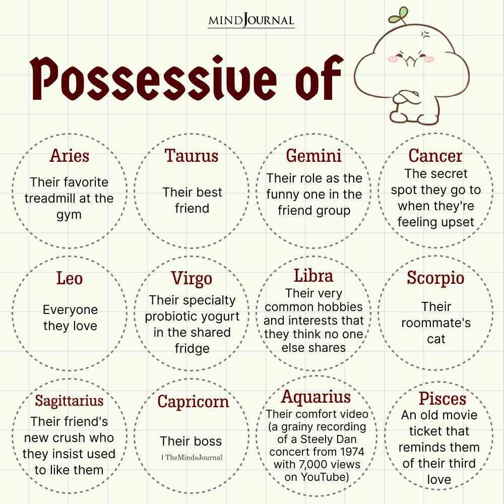 What The Zodiac Signs Are So Possessive Of?