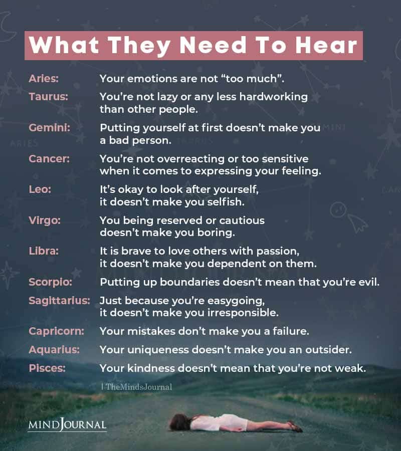 What The Zodiac Signs Need To Hear