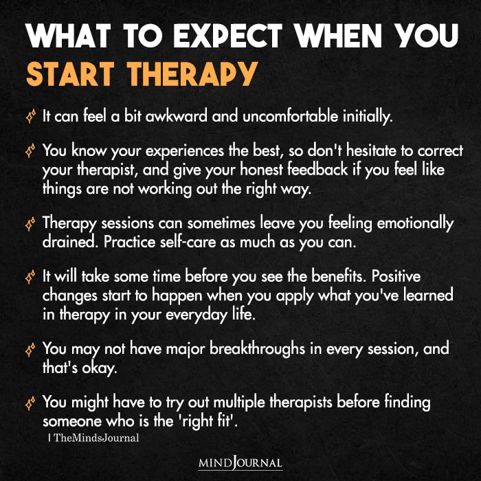 What To Expect When You Start Therapy