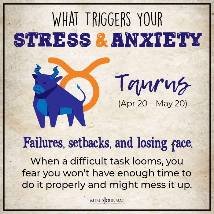 What Triggers Your Stress and Anxiety taurus