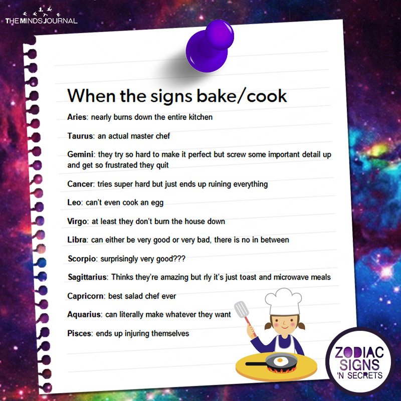 When The Signs Bake/ Cook