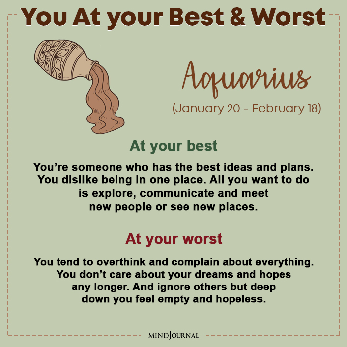 When You are At Your Best Aquarius