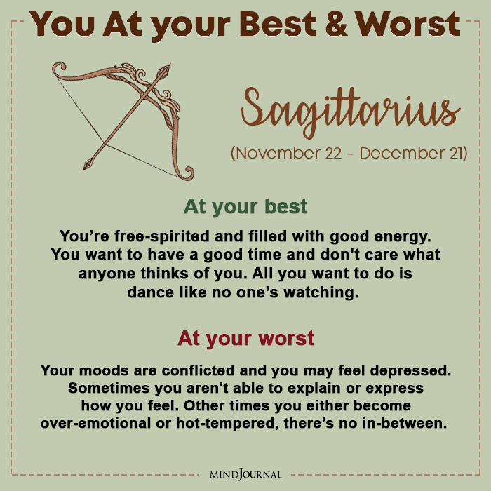 When You are At Your Best Sagittarius