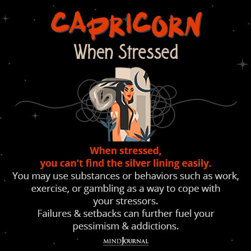 When stressed you cant find the silver lining easily