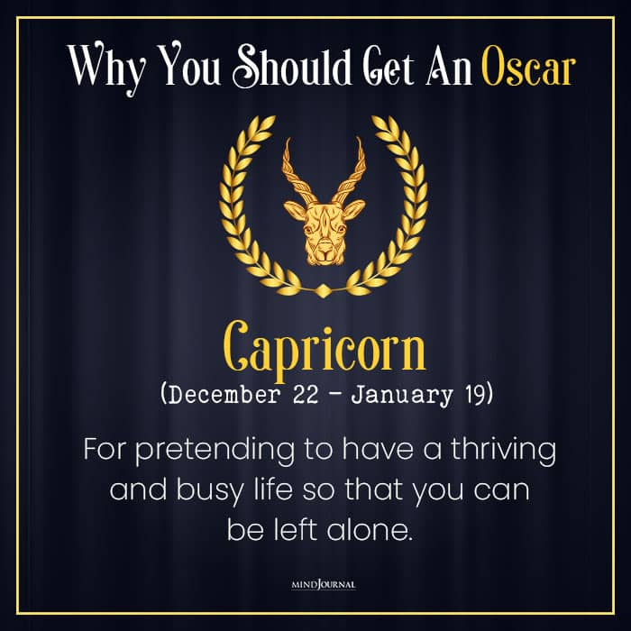 Why You Should Get An Oscar capricorn