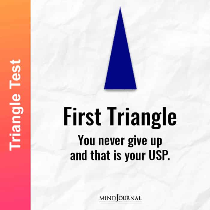 pick a triangle test