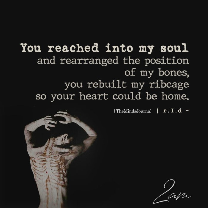 You Reached Into My Soul