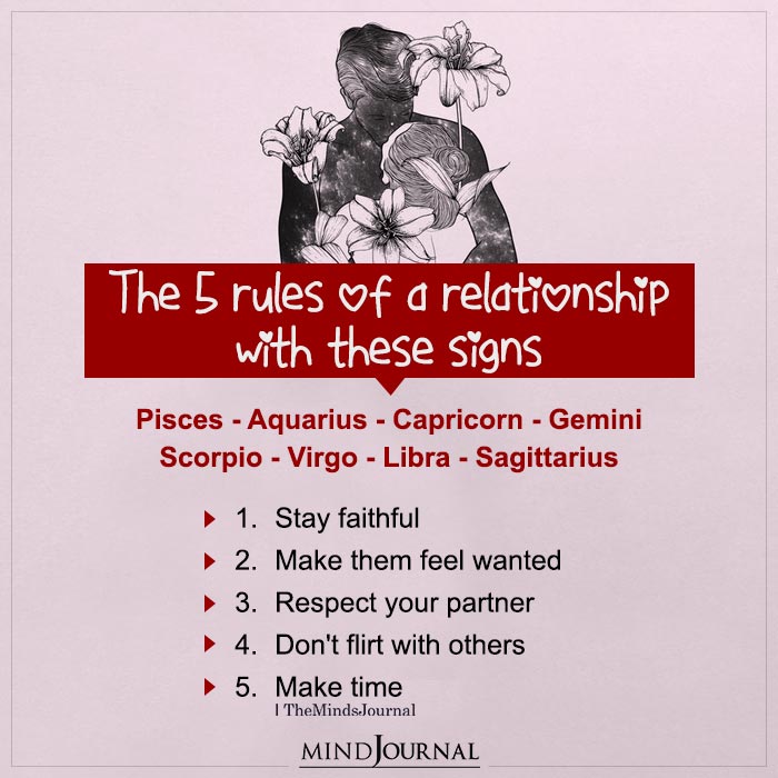 Zodiac Signs And Their Rules Of Relationship