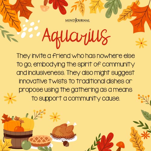 zodiac signs at Thanksgiving