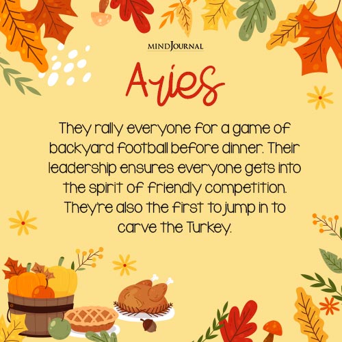 zodiac signs at Thanksgiving