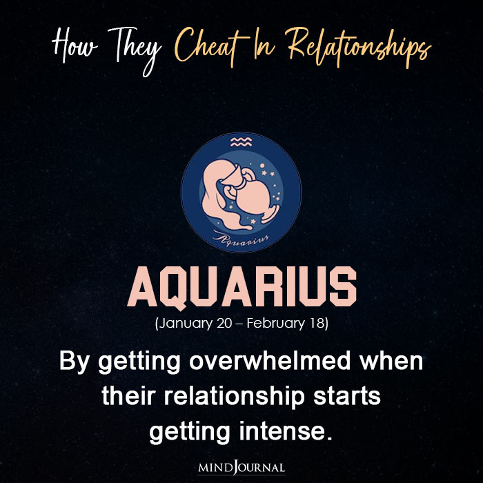 Zodiac Signs Cheat In Their Relationship aquarius